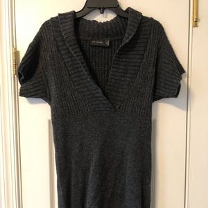 The Limited dark gray sweater dress